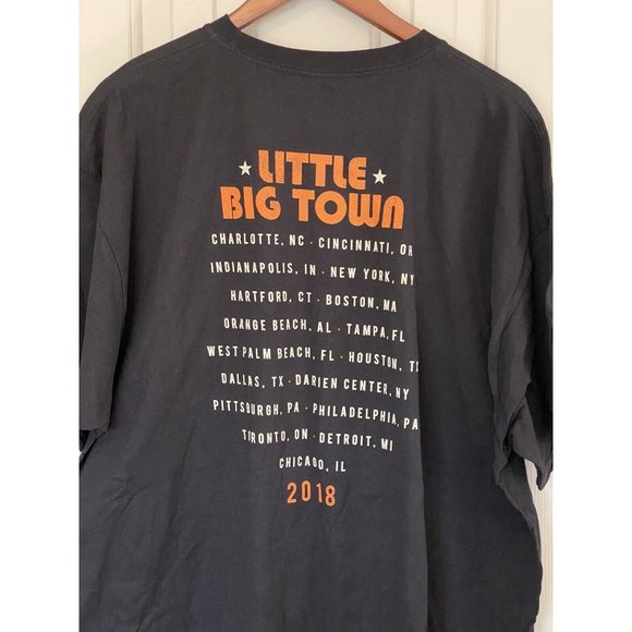 Little Big Town The Bandwagon Tour 2018 T-Shirt Black Short Sleeve Size 3XL - Picture 6 of 7